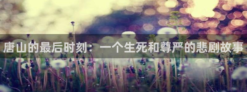 歪歪漫画韩漫画：唐山的最后时刻：一个生死和尊严的悲剧故事
